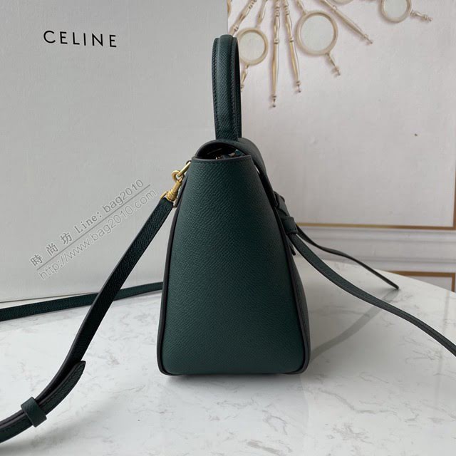 Celine女包 賽琳經典款中號女包 Celine belt bag 掌紋牛皮鯰魚包 189153  slyd2204
